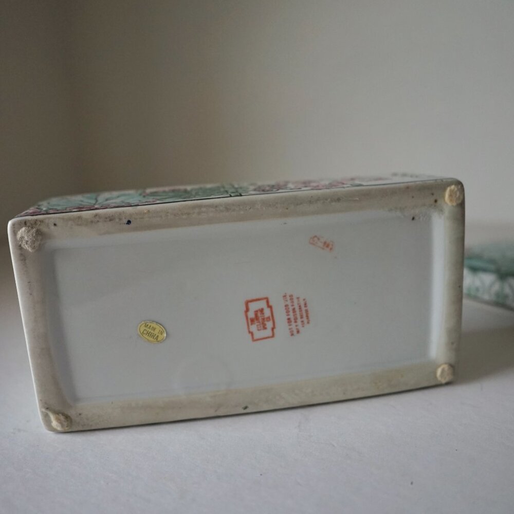 Vintage Chinese Porcelain Trinket Box - Picture 6 of 6